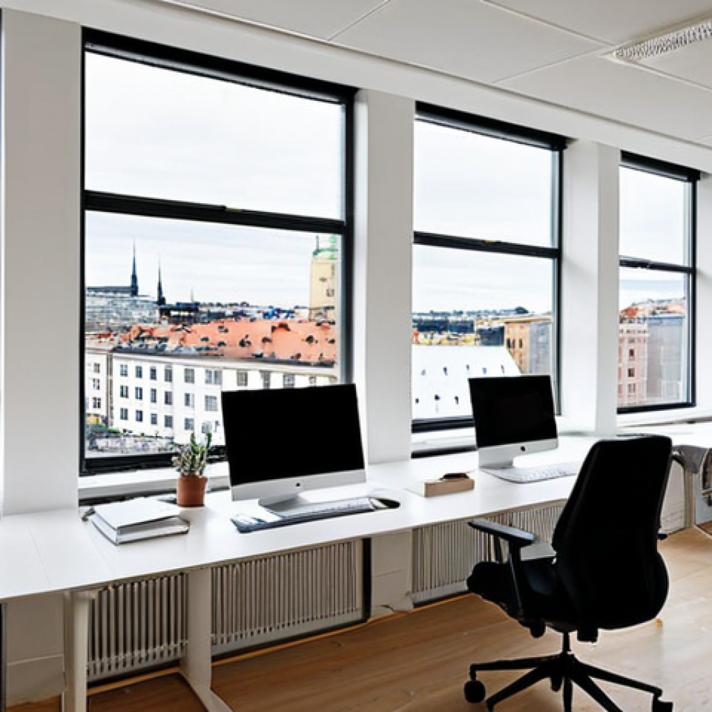 디지털 마케팅 스킬 세트 개발 - Modern Stockholm Office**

"A bright and airy modern office space in Stockholm, Sweden, featuring mi...