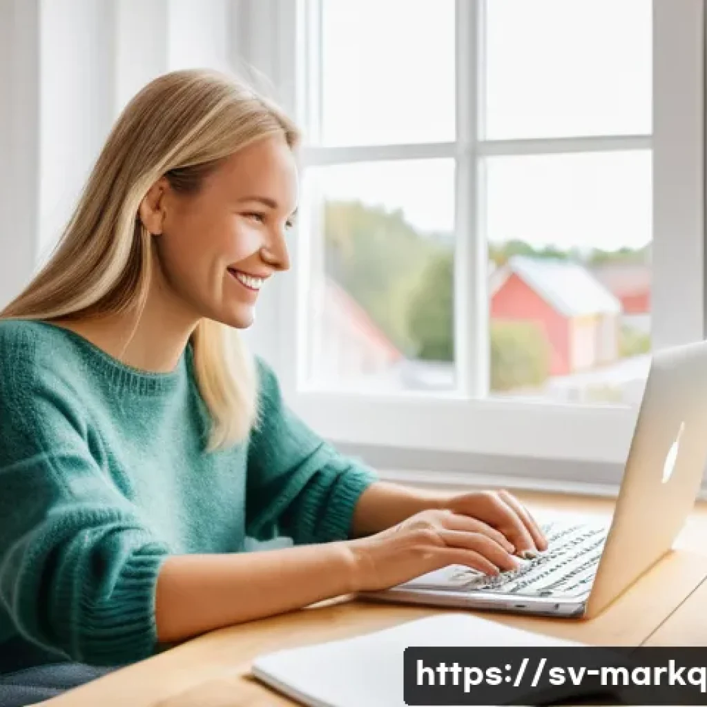 웹사이트 트래픽 분석의 기초 - The Engaged Blogger Connecting with Her Audience**
Prompt: A vibrant and authentic photograph depict...
